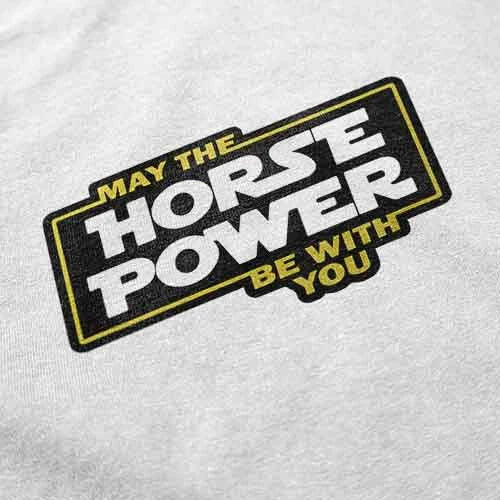 May the Horsepower Be With You – Oversized Tee