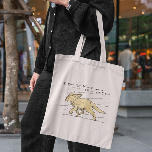 Against the Wind - Reusable Cotton Tote Bag