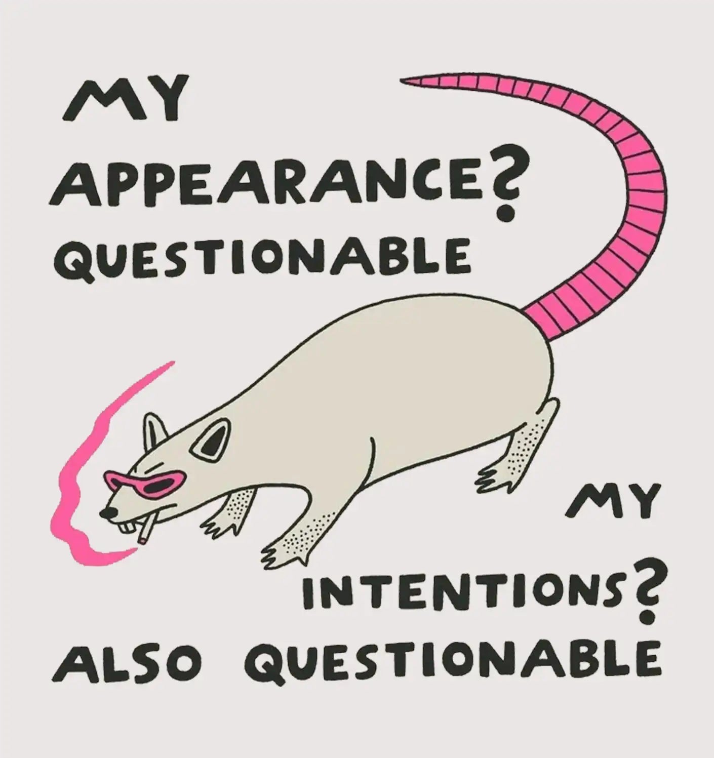 Questionable Possum - Reusable Cotton Tote Bag