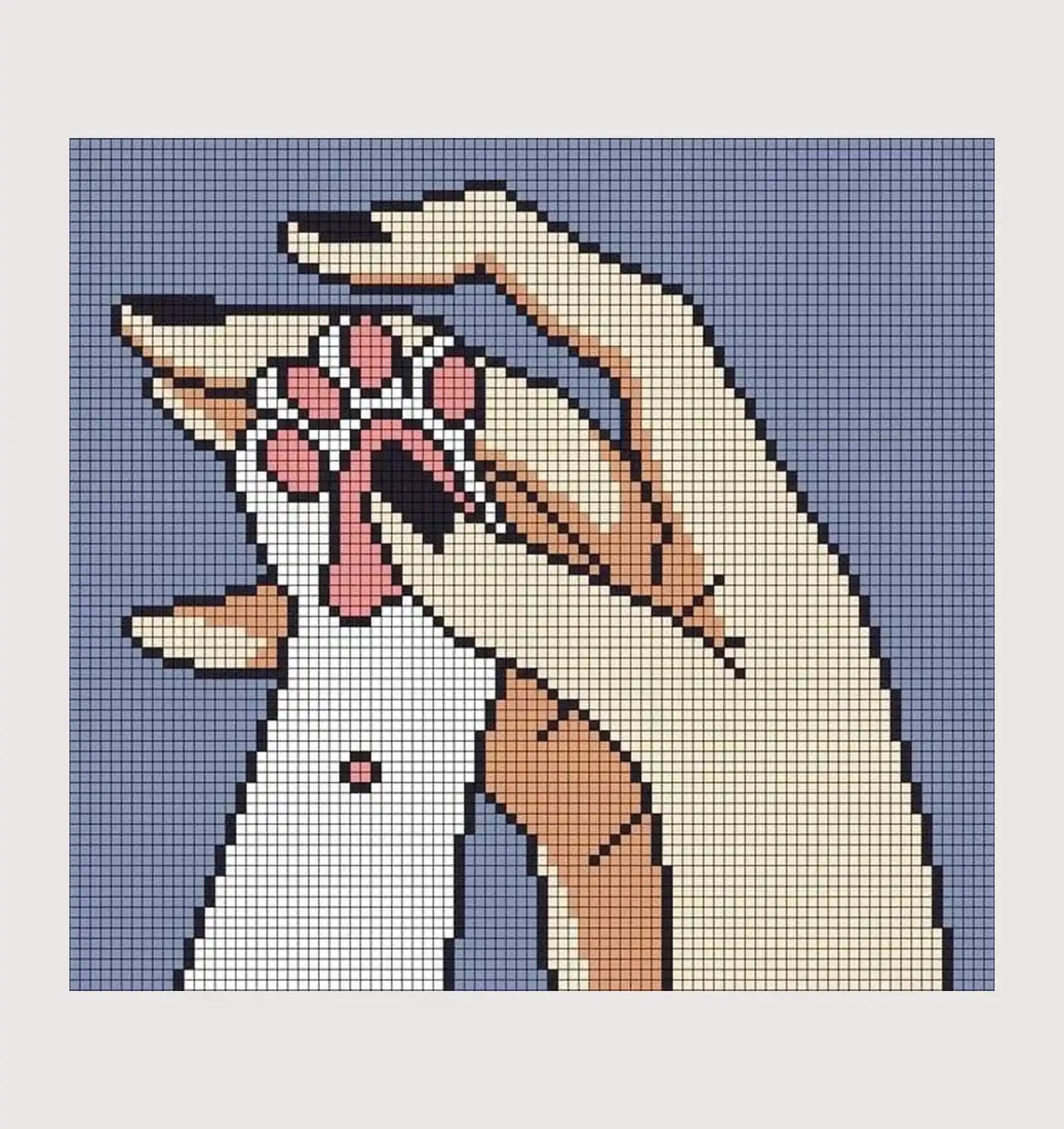 Pink Pixel Beans - Reusable Cotton Tote Bag